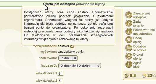 Sprawdzanie ofert on-line