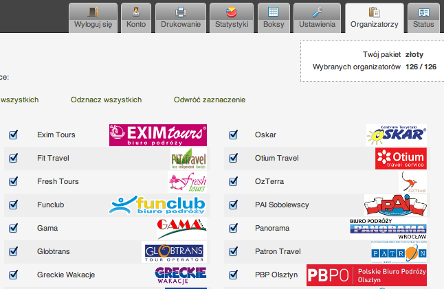 Przykładowi organizatorzy